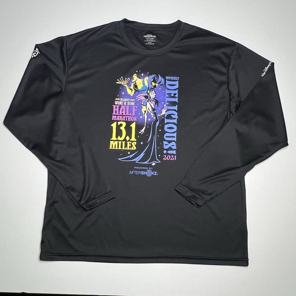 Disney Other - 2021 Run Disney Wine And Dine Half Marathon Long Sleeve Athletic Shirt Size  XL
